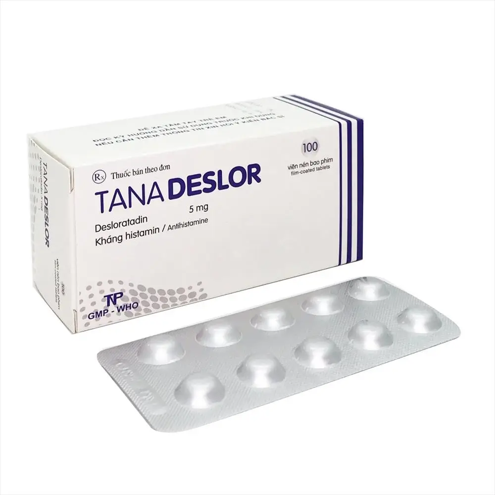 Thuốc chống dị ứng Tanadeslor 5mg hộp 100 viên